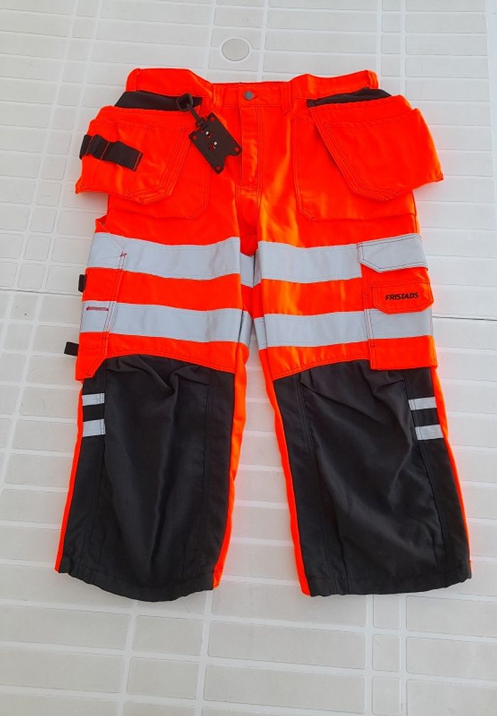 Pantacourt/bermuda de travail haute visibilité neuf taille 44