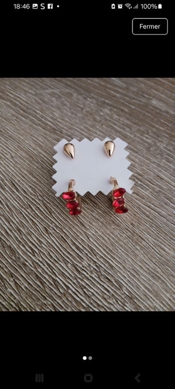 Boucles d'oreilles acier inoxydable 