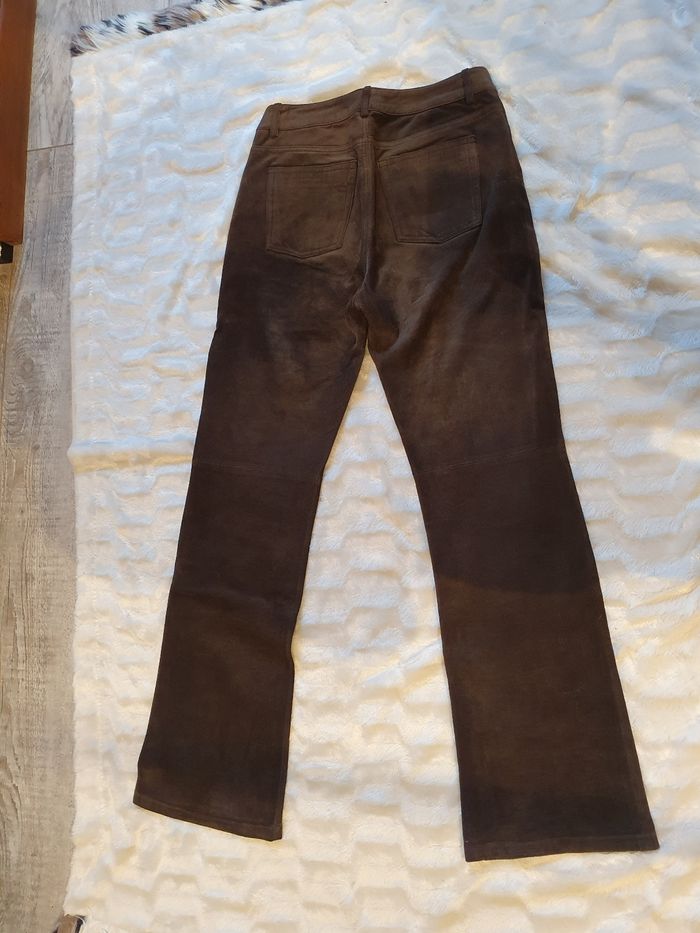Pantalon en daim, forme jeans 501. - photo numéro 2
