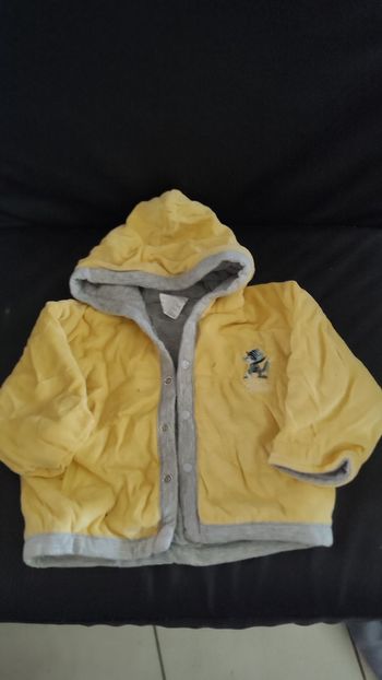 Petite veste jolie couleur jaune taille 6 mois