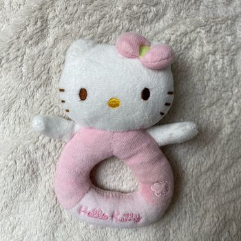 Doudou hochet sonore Hello kitty Sanrio