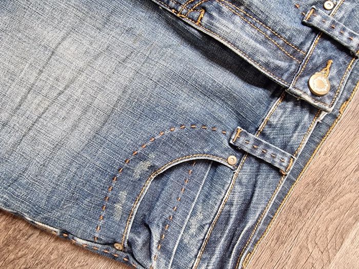 Jupe en jean bleu - photo numéro 2