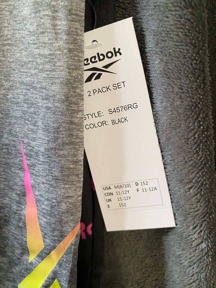 Lot de 2 shorts 11/12 ans reebok neuf - photo numéro 5