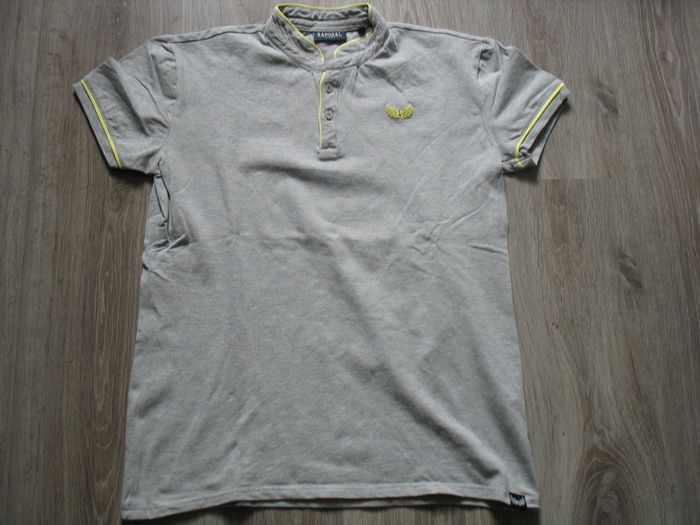 POLO MC GRIS CLAIR "KAPORAL" - TAILLE S - n°01