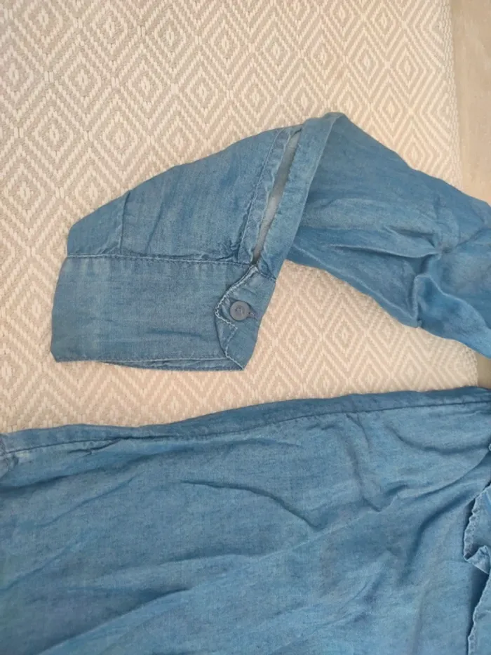 Blouses en jean fluide épaule dénudée 14 ans 34 - photo numéro 2