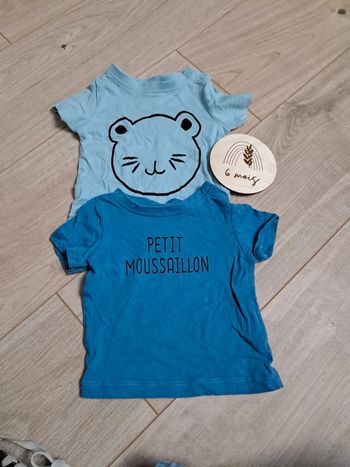 Lot 2 tee-shirts manches courtes