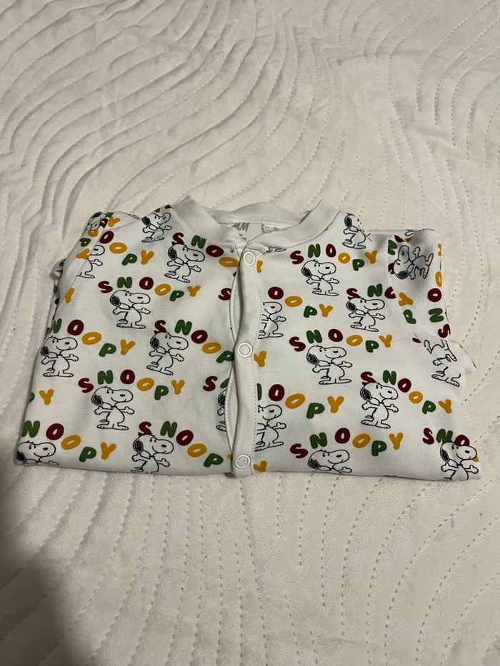 Pyjama snoopy  bébé garçon 74 cm 9 mois - photo numéro 2