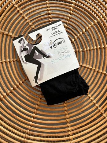Paire de collants noir, taille S