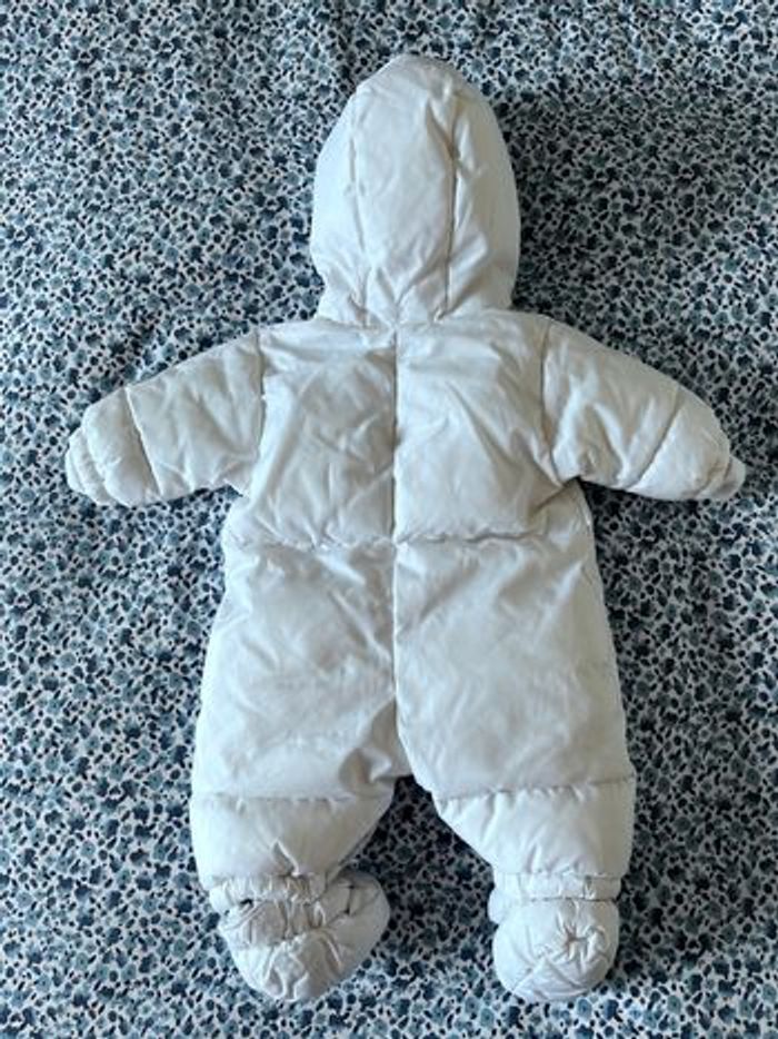 Combipilote blanc fourrure capuche 0-3 mois naissance Berligot - photo numéro 3