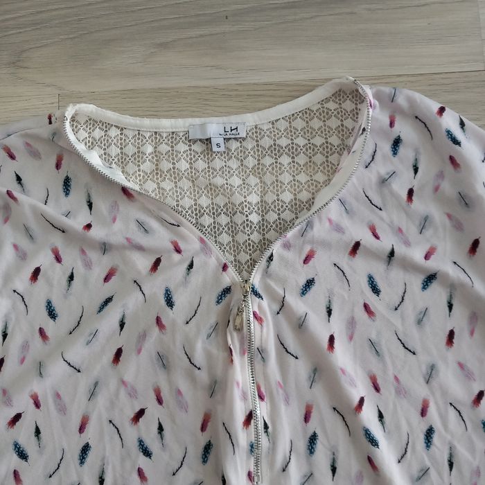 Chemisier femme imprimé à manches courtes La Halle taille S - photo numéro 3