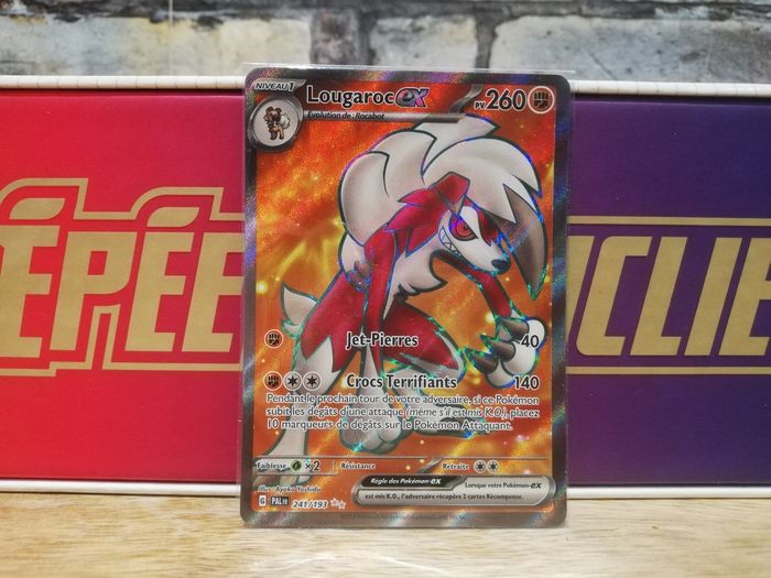 Carte Pokemon Lougaroc EX Full Art Évolutions  à Paldea
