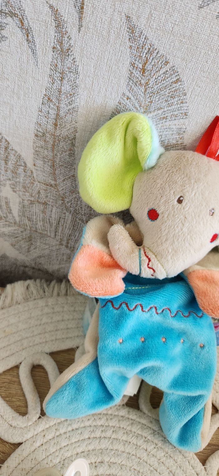 Doudou Lange Éléphant Sucre d'orge - photo numéro 2