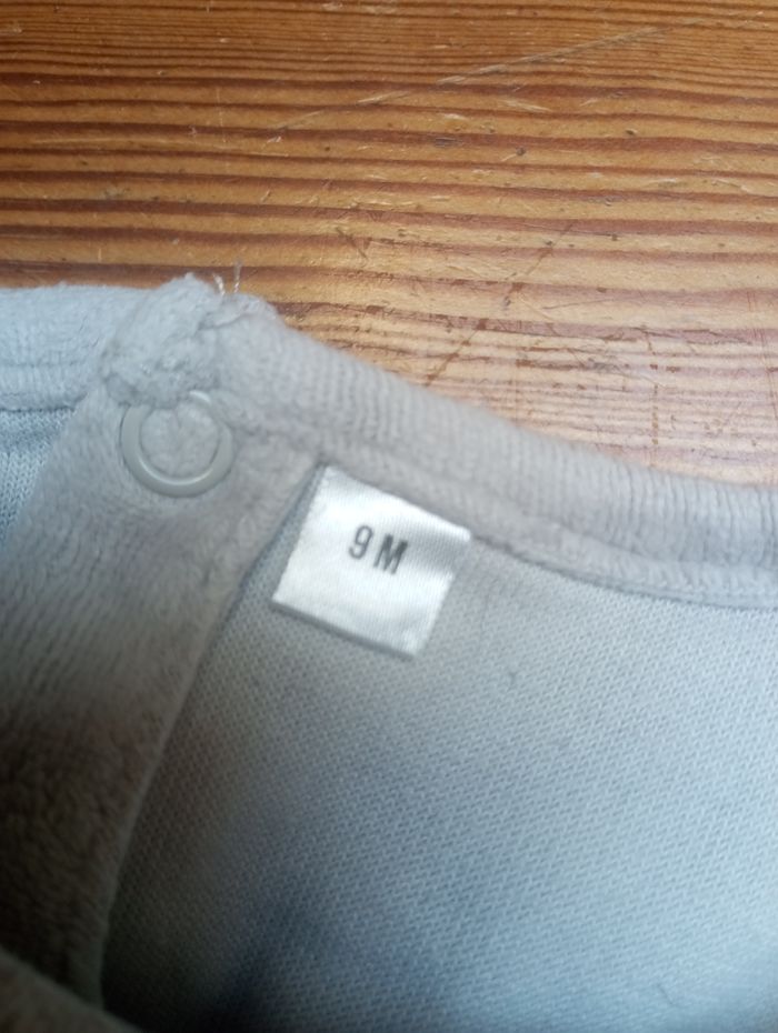 Pyjama velours, 9 mois - photo numéro 4