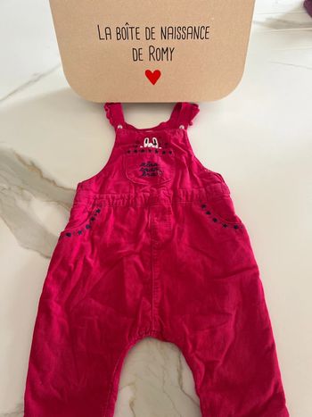 Salopette fuchsia DPAM 18 mois