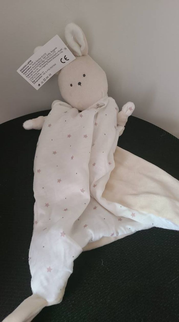 Doudou Lapin Shenzhen - Blanc beige - photo numéro 2