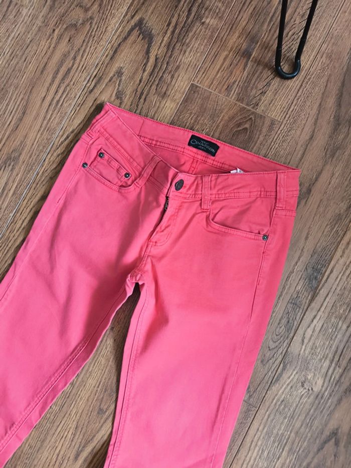Jeans Cimarron taille 40 framboise - photo numéro 2