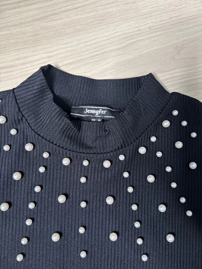 Lot de 3 bodys noir taille 38 ( 1 iode et car taches le crème ) - photo numéro 3