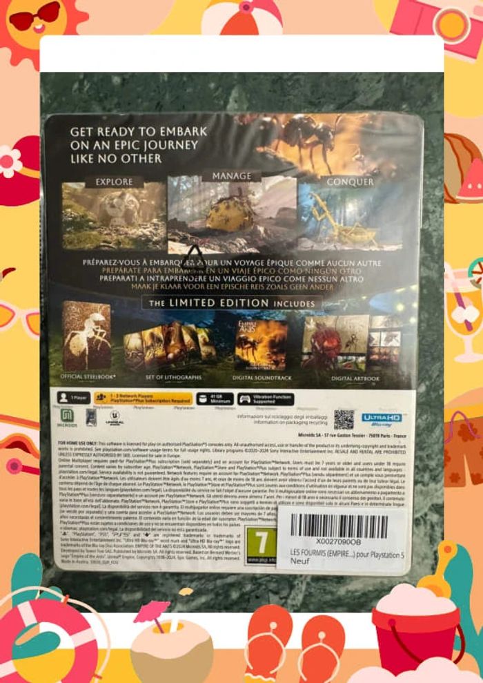 🐜 neuf new Empire of the Ants (les fourmis) 🐜 PS5 édition collector Bernard Werber - photo numéro 6