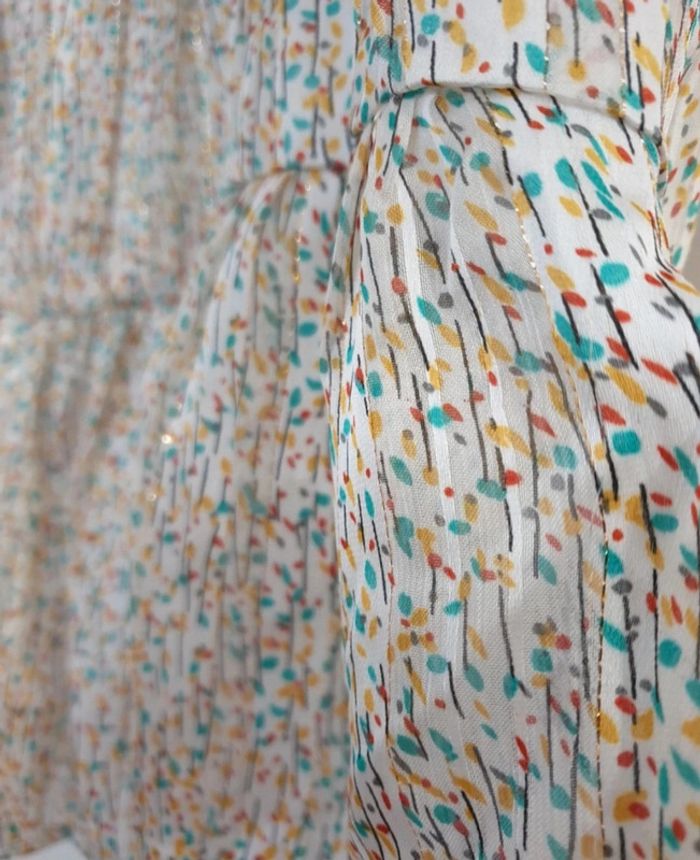 Top Haut Blouse Liberty Naf Naf Taille 36 - photo numéro 5