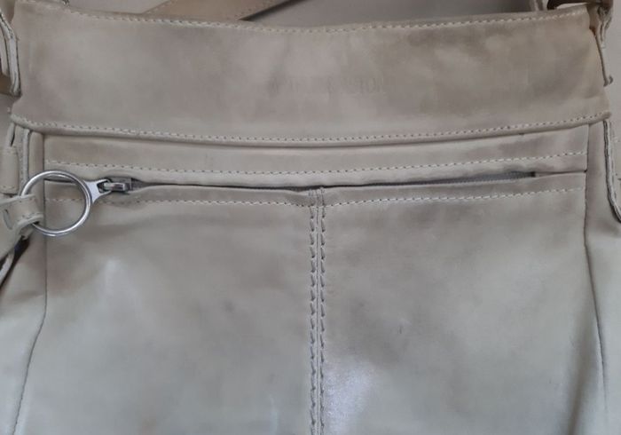 Sac à main en cuir crème - Arthur & Aston - photo numéro 7