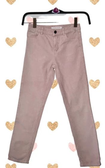 Jean droit velours fines côtes rose 8 ans - Monoprix Kids