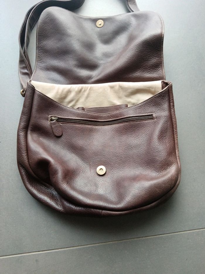 Sac en cuir fait main esprit des Pyrénées - photo numéro 2