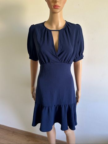 Robe bleue marine neuve à manches courtes Morgan taille 34 (valeur 60€)