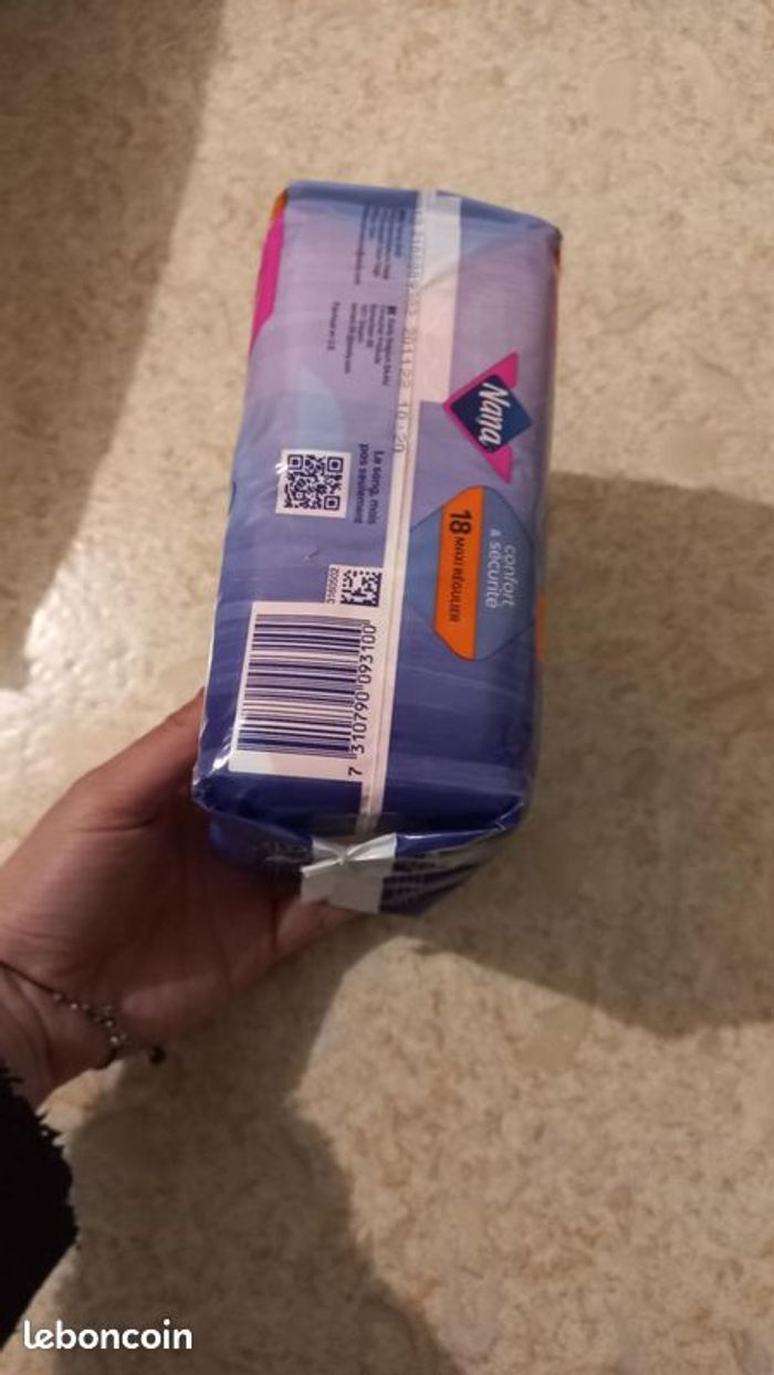 1 paquet de 18 serviettes Maxi Régulier Nana - photo numéro 2