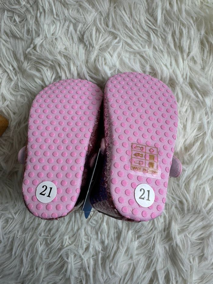 Paire de chaussures rose à paillettes valen Sina taille 21 - photo numéro 4