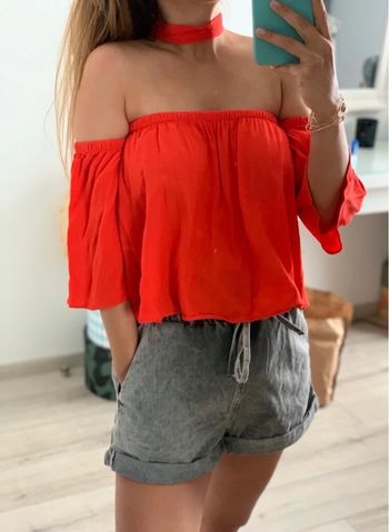 Crop top Pull & bear rouge 🌹