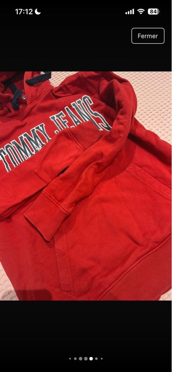 Sweat Tommy Jeans 1985 rouge 