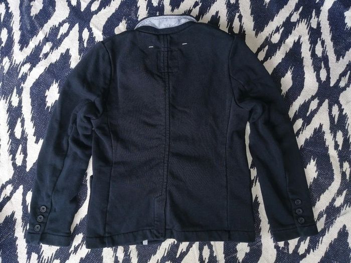 Blazer, veste costume, sweat, bleu marine, Okaidi, 5ans 110cm - photo numéro 3