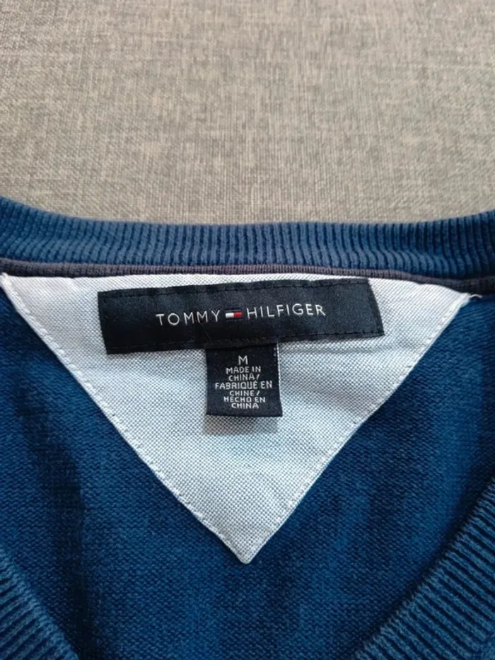 C57 pull bleu Tommy Hilfiger M - photo numéro 3