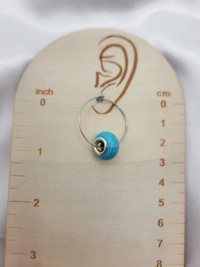 Boucles d'oreilles Créoles argentés hypoallergéniques - photo numéro 2