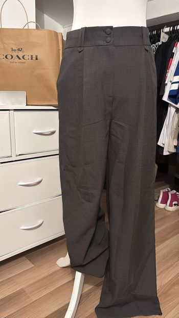 Pantalon gris anthracite large Monoprix T36