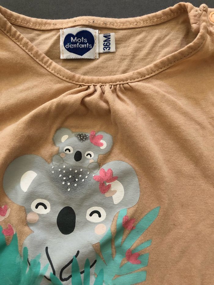 Vend t-shirt Mots d’Enfants taille 36 mois - photo numéro 3