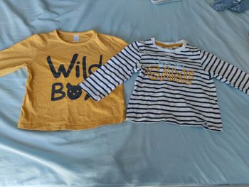 T-shirts manches longues taille 12 mois