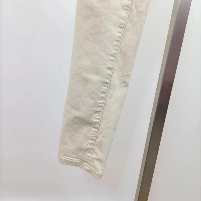Jean skinny beige Nina Carter taille XXL – coupe ajustée stretch A1044 - photo numéro 5