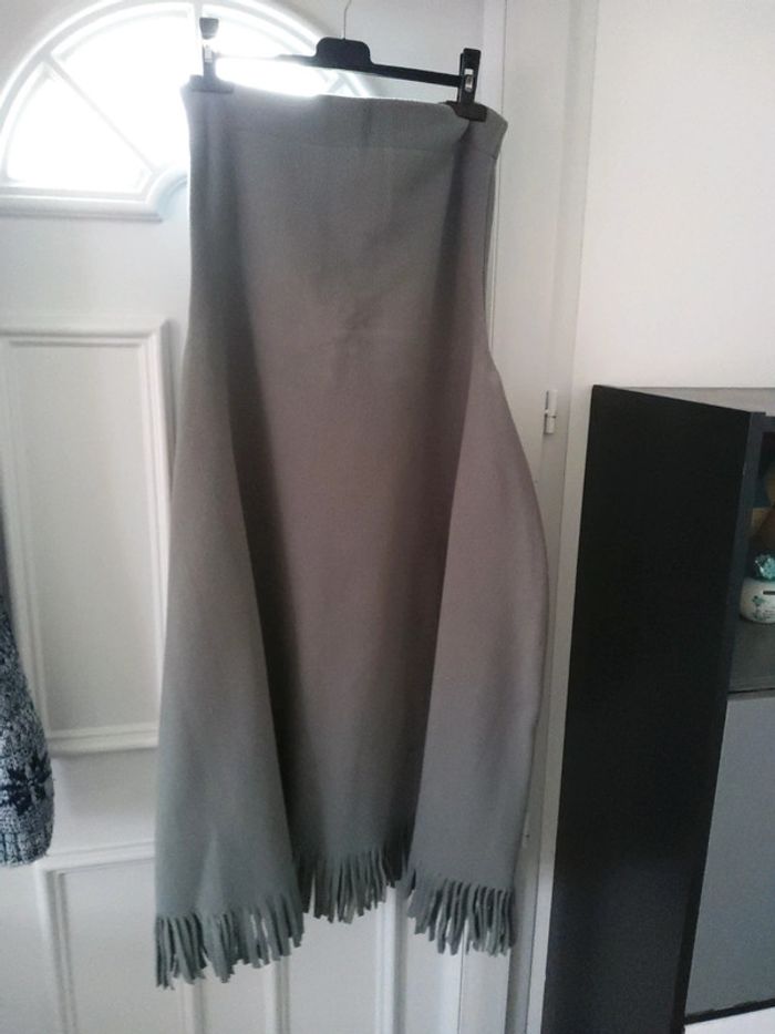 Poncho gris polaire - photo numéro 2