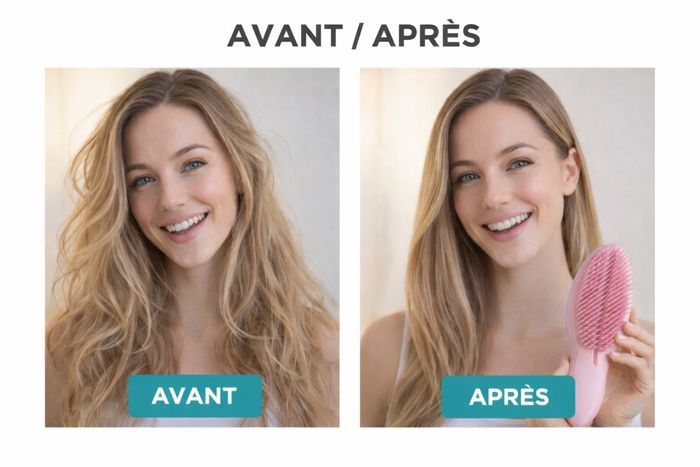 Brosses à cheveux démêlantes nettoyage facile - photo numéro 2