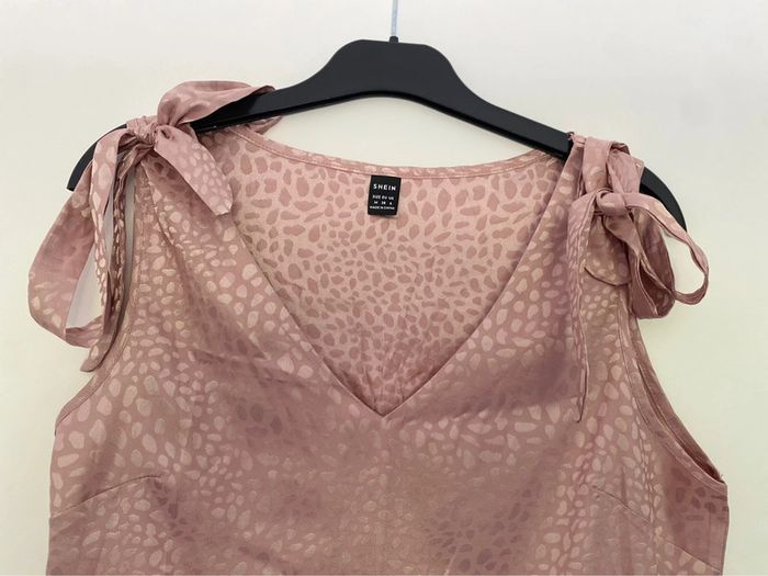 Top en soie rose - photo numéro 2