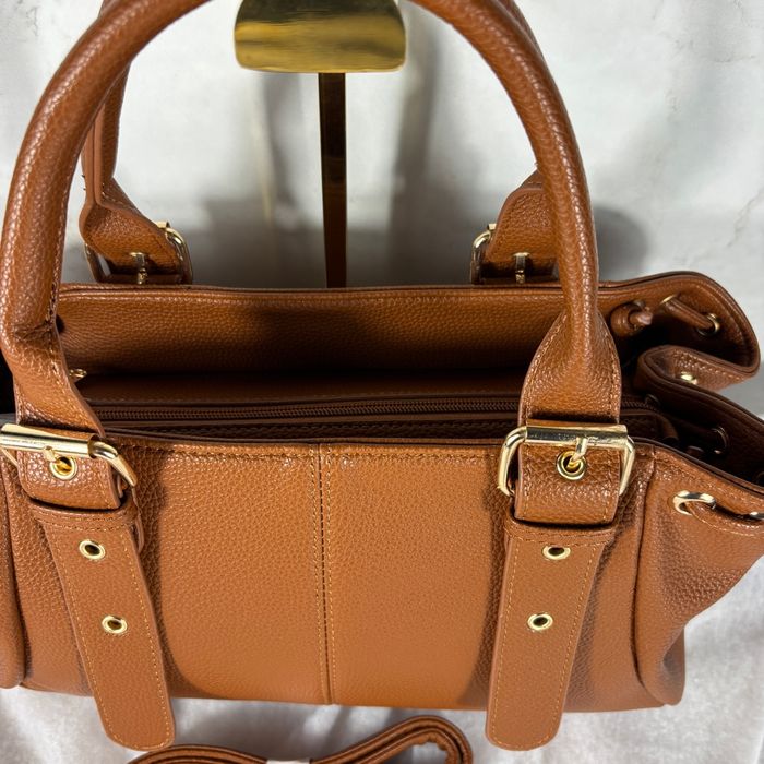 Sac camel effet cuir grainé chic - photo numéro 6