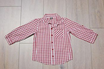 Chemise bordeaux. Garçon 23 mois marque Tape à l'œil