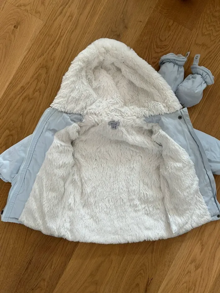 Manteau hivers doublé Absorba taille 2 ans 86 cm - photo numéro 3