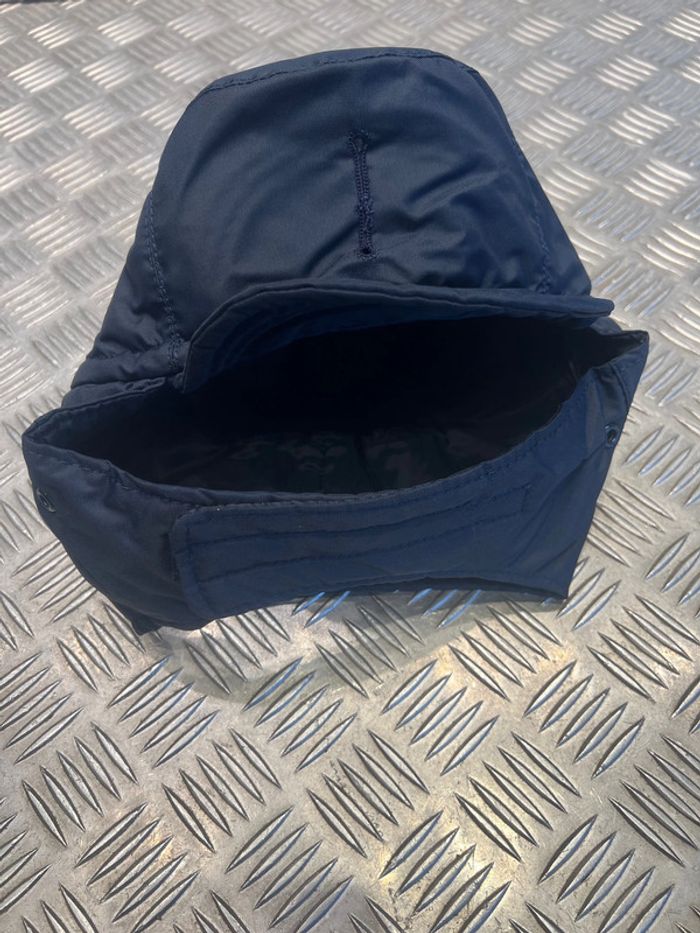 casquette chaude temps froid gendarmerie bleu vtn industrie neuf - photo numéro 2