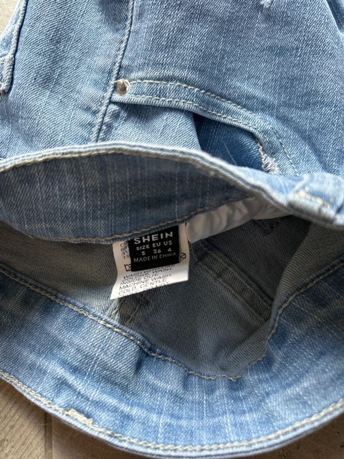 Short en jean taille haute 36 - photo numéro 4