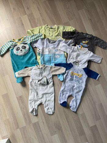 Lot pyjama velours 1 mois