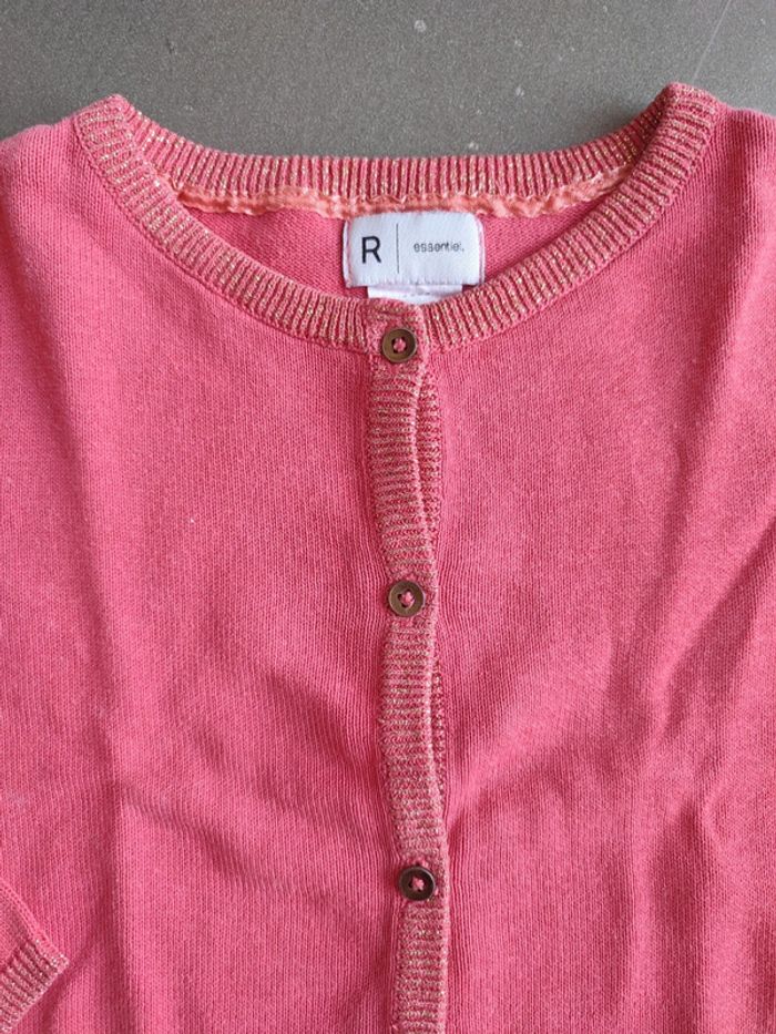 Gilet fille rose fushia 3 ans - photo numéro 2