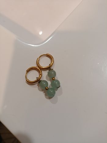 Boucle d'oreille pierre aventurine