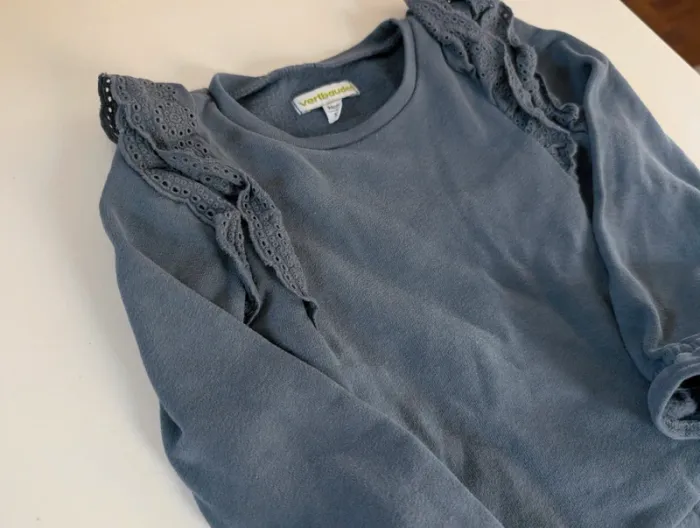 Robe pull sweat coton gratté Vertbaudet 3 ans neuf - photo numéro 3